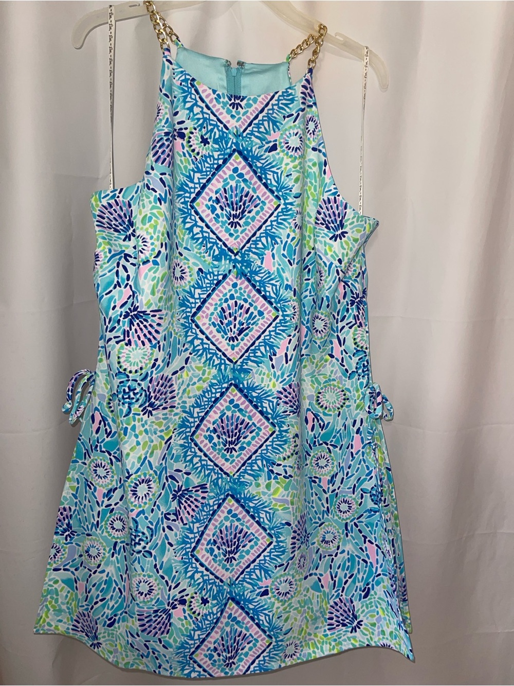 Lilly Pulitzer Engineered Pearl Romper in Blue Ibiza Open Water. (NWOT) 12 - Picture 5 of 7